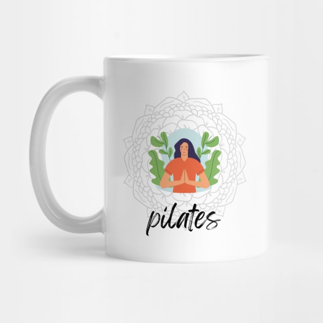 Pilates is my joy, Keep Calm & Pilates T-shirt Coffee Mug Apparel Hoodie Sticker Gift by FashnDesign